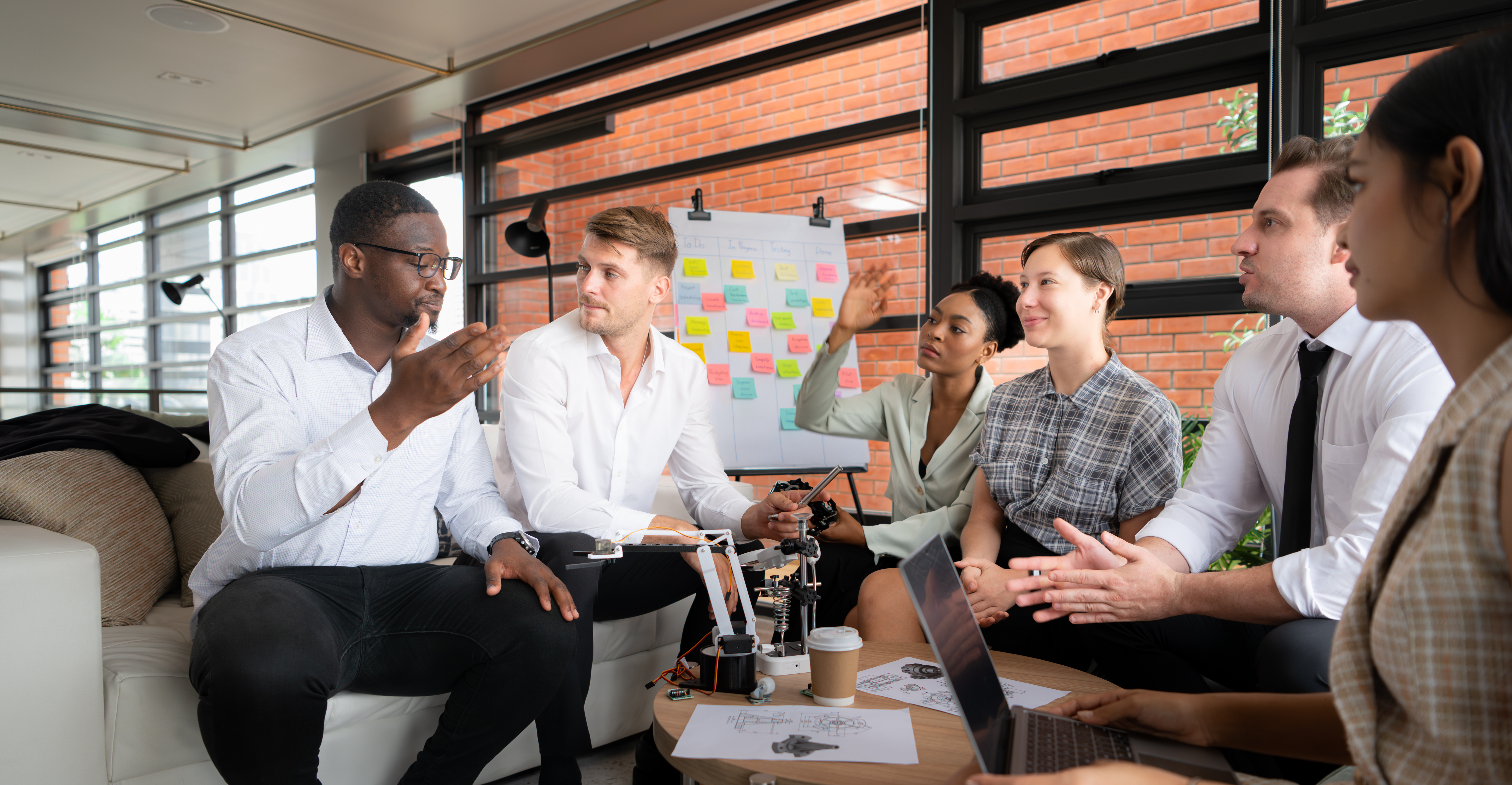 Sales professionals at a meeting